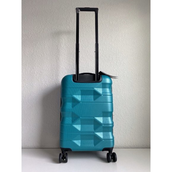Jeep Bags Jeep Polygon Hardside Luggage 3d Teal 22 Carry On Rolling